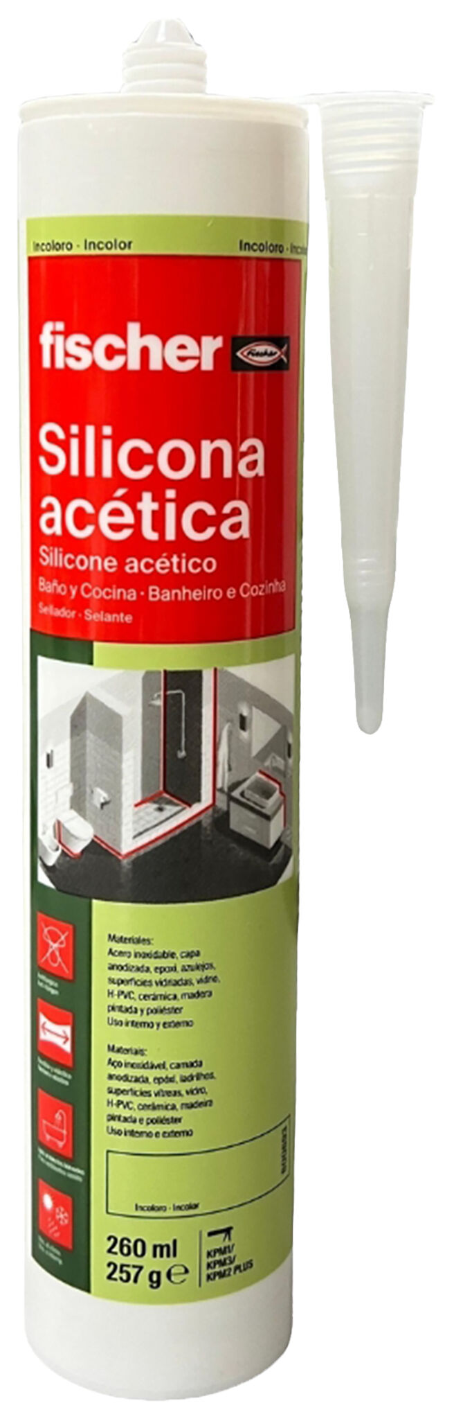 15% OFF en Silicona Acética con Fungicida fischer